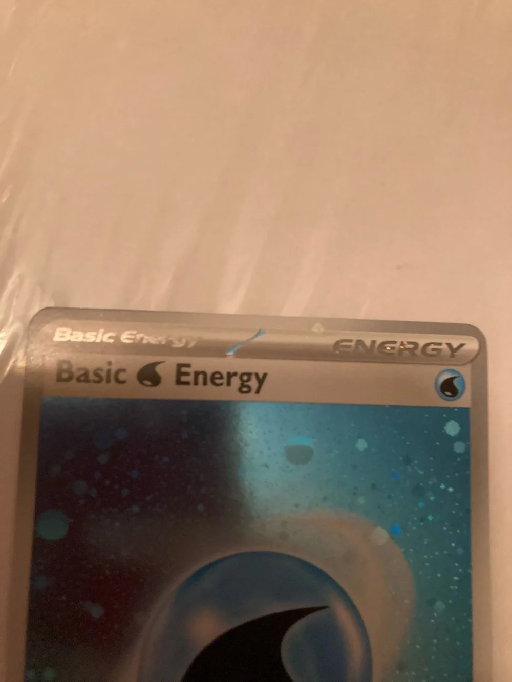 Pokemon Water Basic Energy Holo Blue Silver
